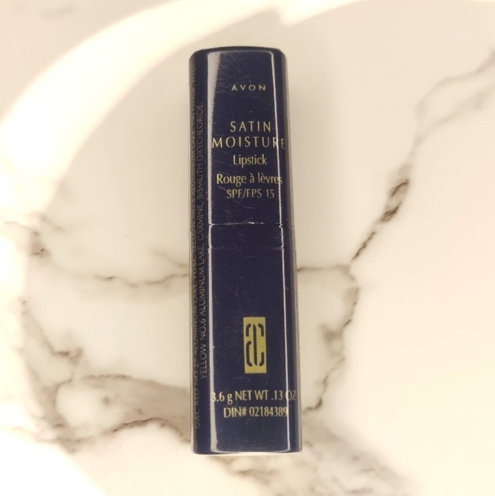 Burgundy Brew Vintage Avon Satin Moisture Lipstick (0.13oz)